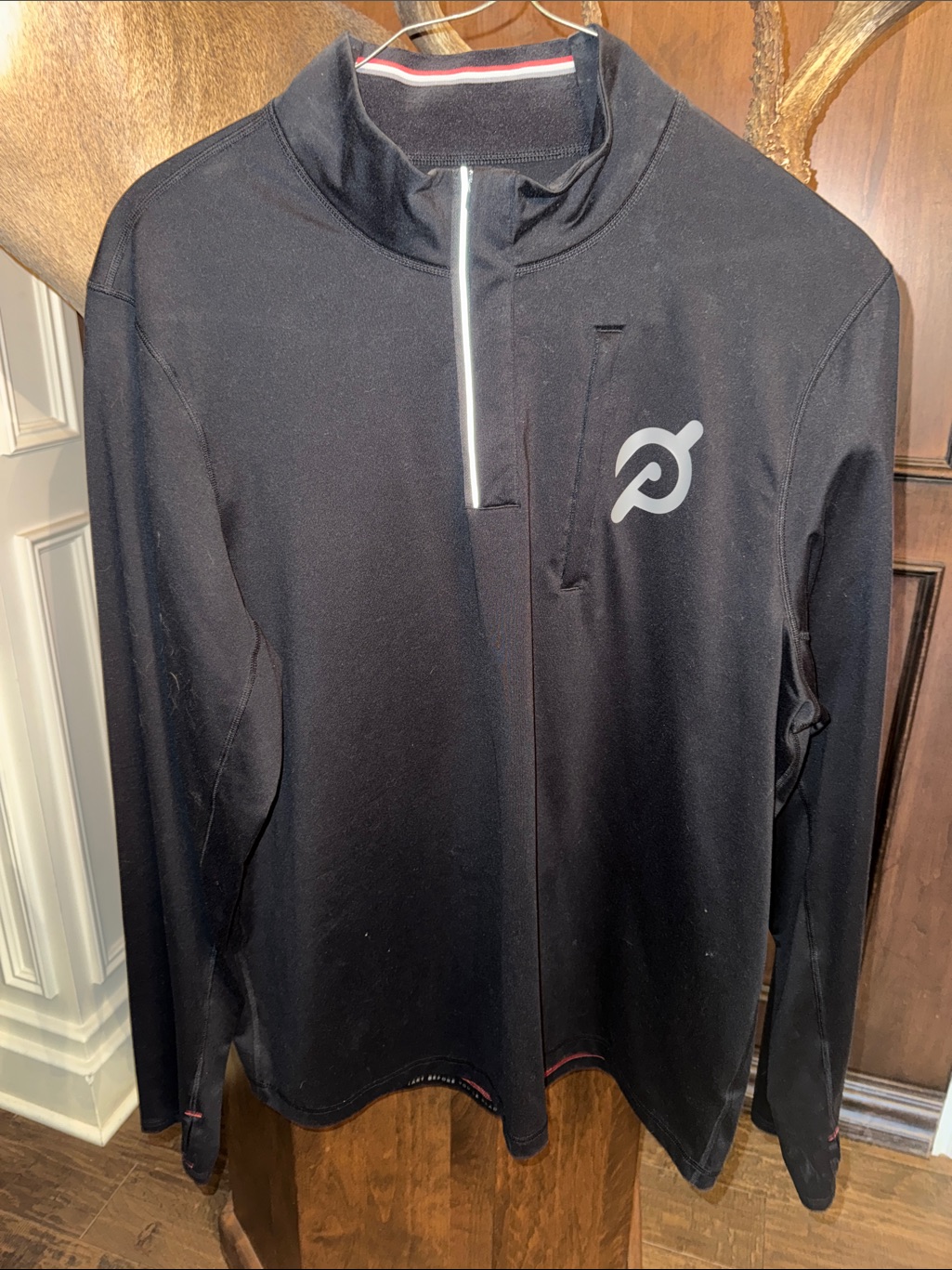 Peloton Men's Long Sleeve Black Performance Quarter-Zip Pullover
